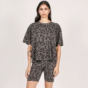 Brunette the Label Boxy Leopard Tee